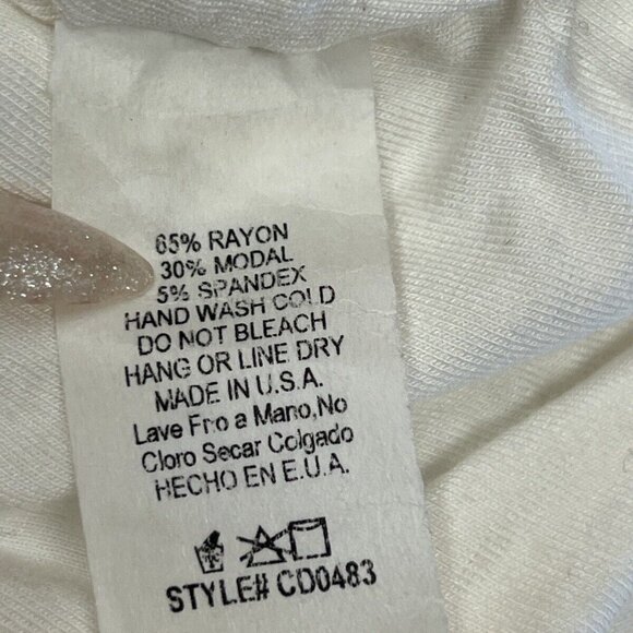 Melrose with Love White Bodycon Ruched Midi Dress Size M Medium - Picture 5 of 7